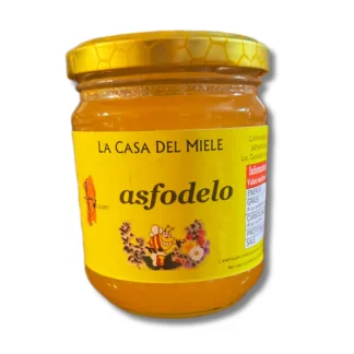 Miele asfodelo in barattolo di vetro
