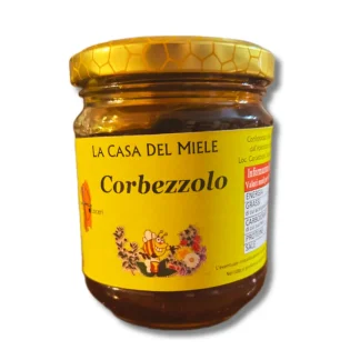 Miele corbezzolo in barattolo di vetro